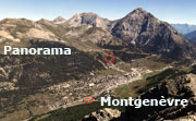 Panorama de la station de ski de Montgen&egrave;vre