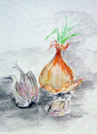 Nature morte Aquarelle