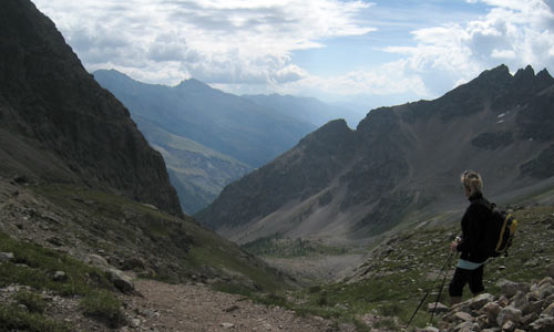 Promenade vers le lac du Combeynot.