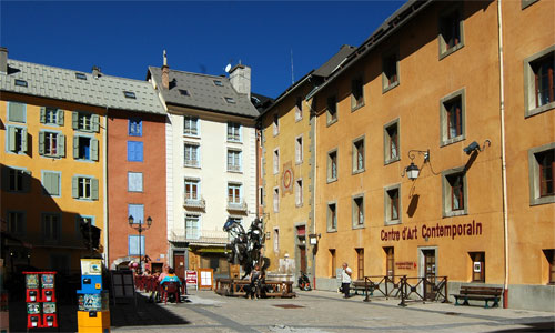 La place d'Armes à Briançon.