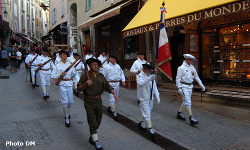 la Grande Gargouille : la rue commerçante de la cité Vauban à Briançon.