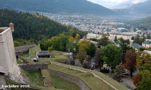 Les remparts de la cité Vauban à Briançon.