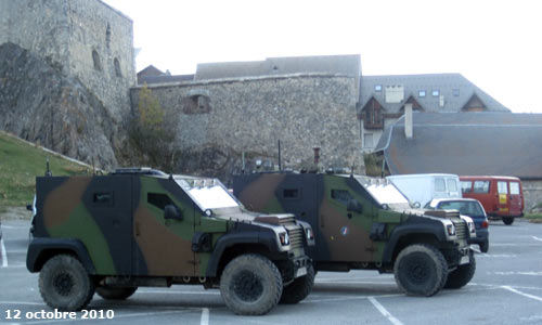 Le parking du champ de Mars à Briançon.