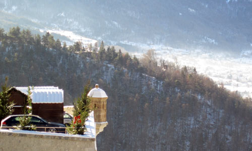 Une échauguette de la cité Vauban à Briançon.