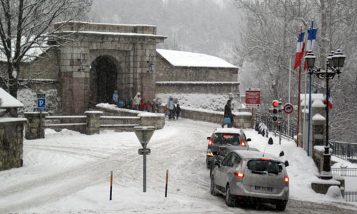La porte d' Embrun de la Cité Vauban à Briançon.