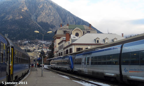 La gare de Briançon.