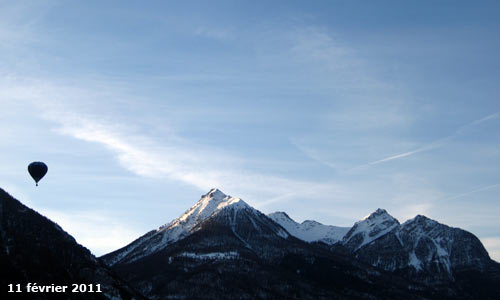 Le pic du Mélézin (2680m) au dessus de Briançon.