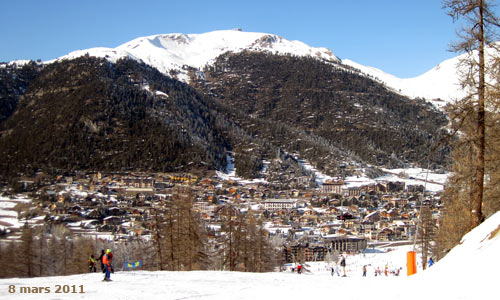 La station de ski de Montgenèvre dans les Hautes Alpes.