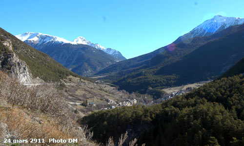 Le Fontenil, un village de Briançon, dans la haute vallée de la Durance.