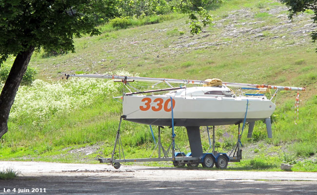 Un bateau à Briançon.