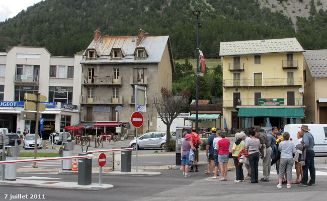 Le parking du Champ de Mars à Briançon.
