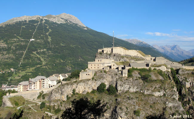 Le fort de château à Briançon.