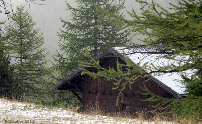 Un chalet dans la haute vallée de la Clarée.