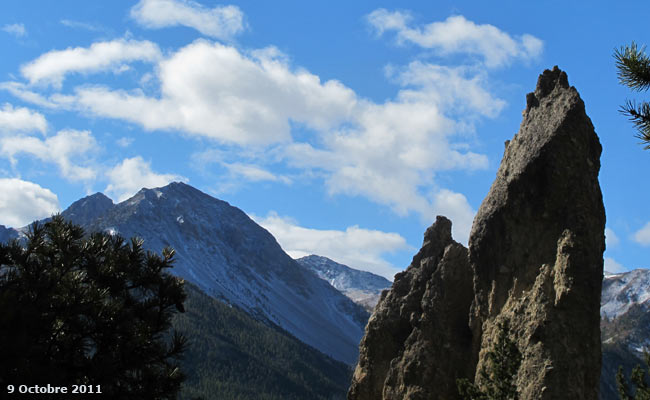 Le Prorel (2572m) au dessus de Briançon.