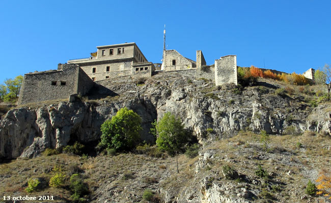 Le fort du château à Briançon.
