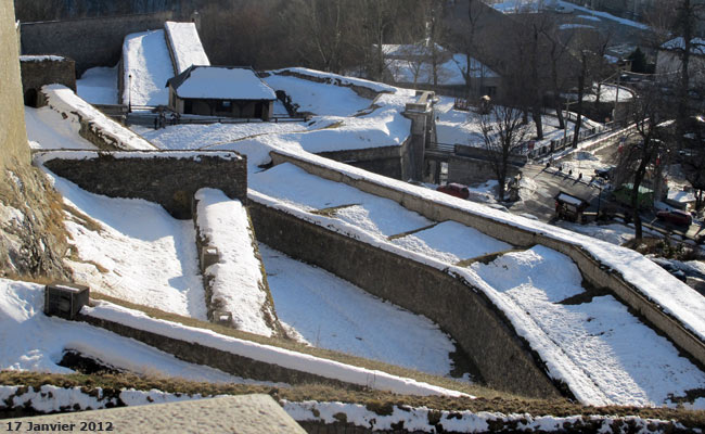 Les remparts de la Cité Vauban à Briançon.