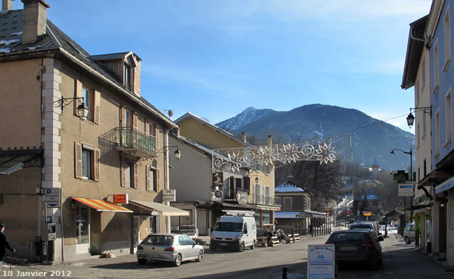 Rue Centrale à Briançon.