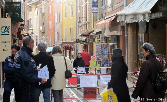 Grande rue ou Grande Gargouille à Briançon.