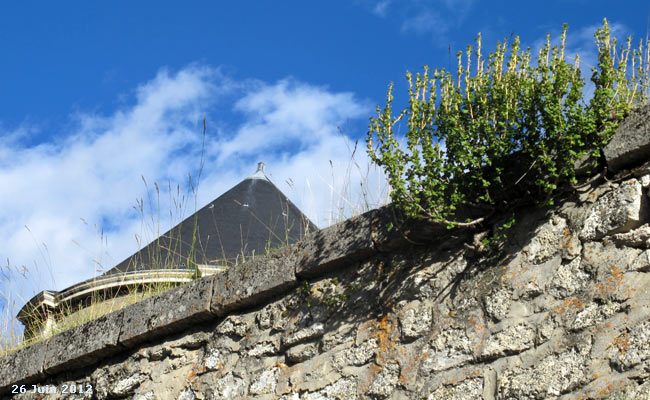 Muraille de la Cité Vauban à Briançon.