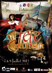 Affiche de la fête médiévale de Briançon