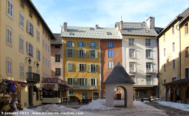 La place d'Armes à Briançon.