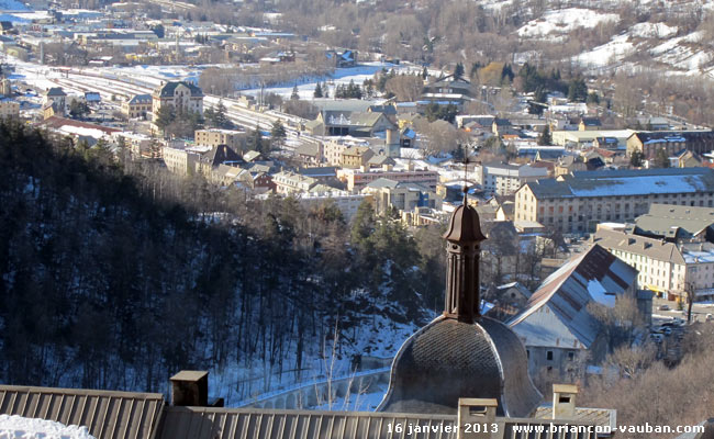 Briançon vu du chemin de ronde.