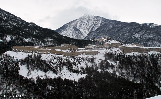 Le fort des Têtes au dessus de Briançon.