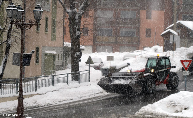 Avenue de la Libération à Briançon.