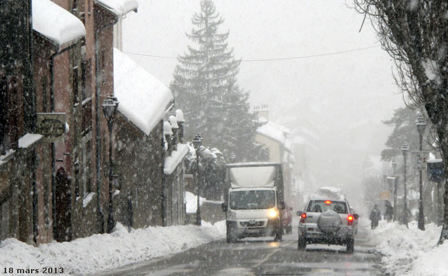 Avenue de la République à Briançon.