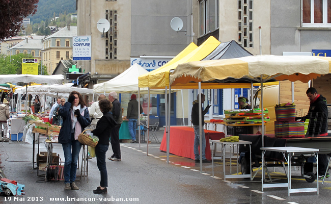 Le marché de Briançon.