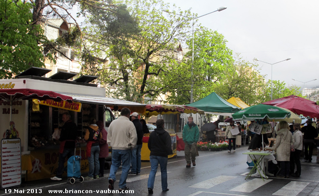 Le marché de Briançon.