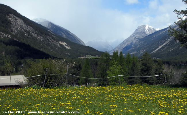 La vallée de la Clarée dans les Hautes Alpes.