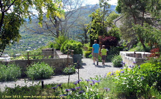 Le jardin du gouverneur à Briançon.