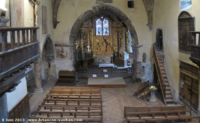 L'église Saint-Marcellin à Névache.