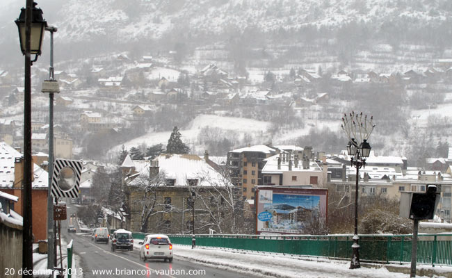 Avenue de la République à Briançon.