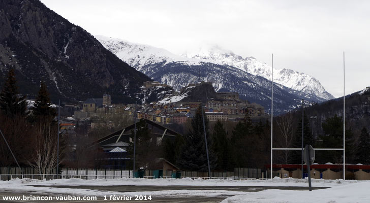 La cité Vauban à Briançon, et le Mont Chaberton