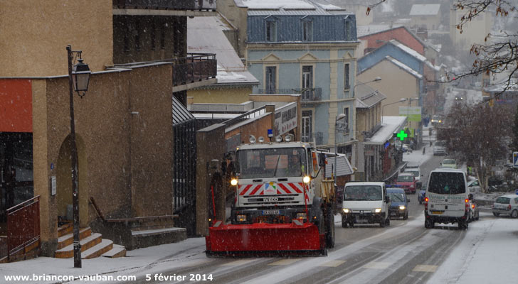 Avenue de la République à Briançon.