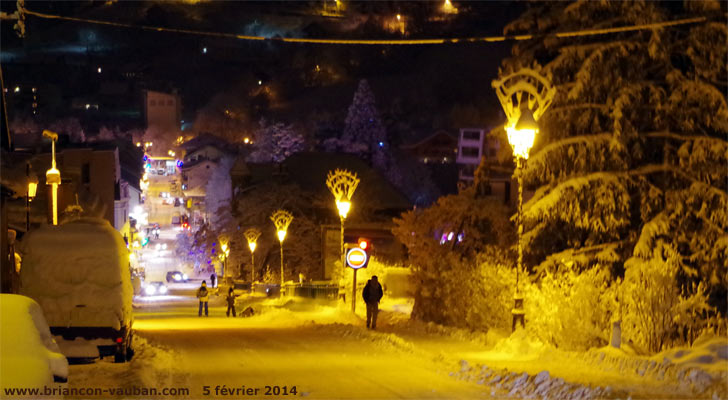Avenue de la République à Briançon.