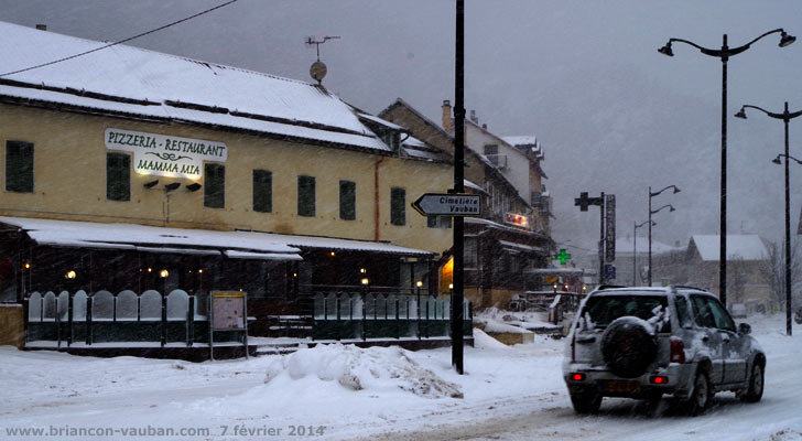 Route d' Italie à Briançon.