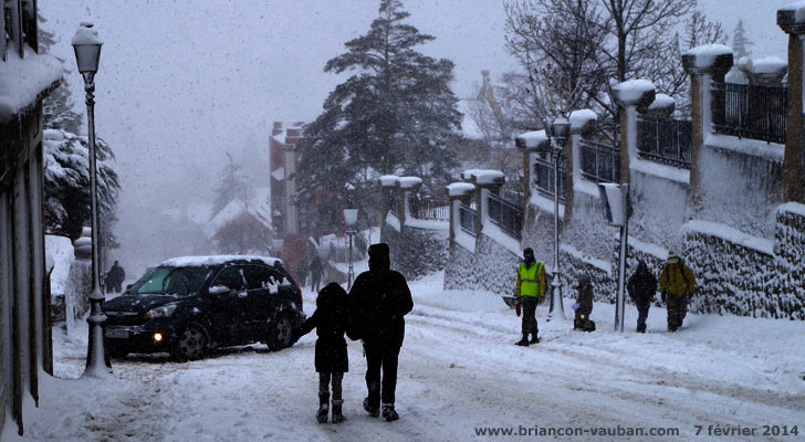 Avenue de la République à Briançon.