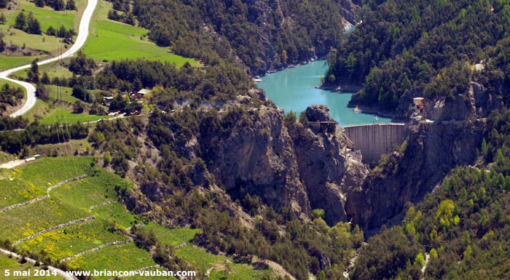 Le barrage de Pont Baldy à Briançon.