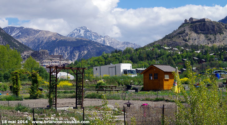 Un jardin à Briançon.