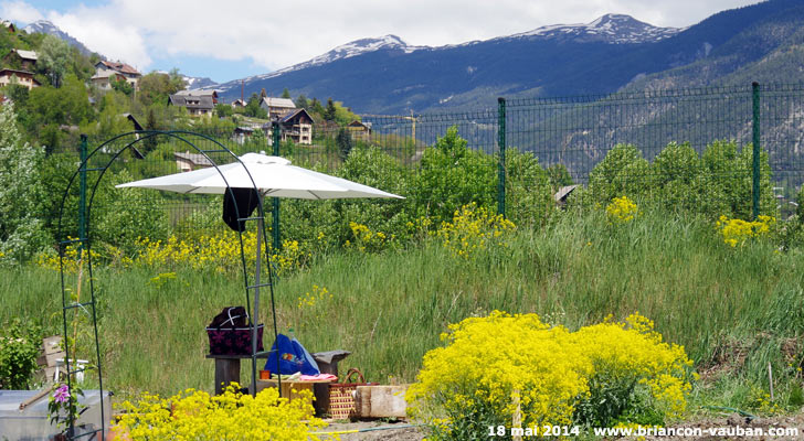 Un jardin à Briançon.