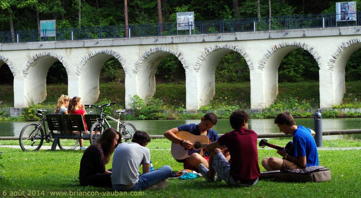 Le parc municipal de la Schappe à Briançon.
