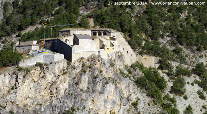 Le fort des Salettes au dessus de Briançon. 