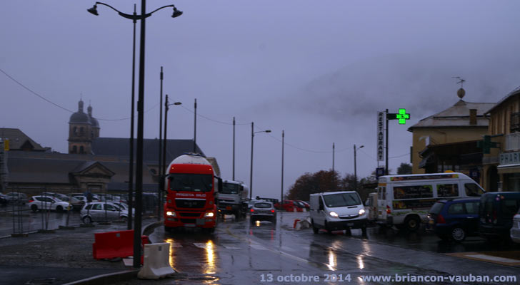 La route d'Italie à Briançon.