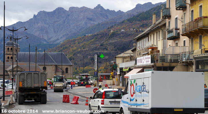 La route d'Italie à Briançon.