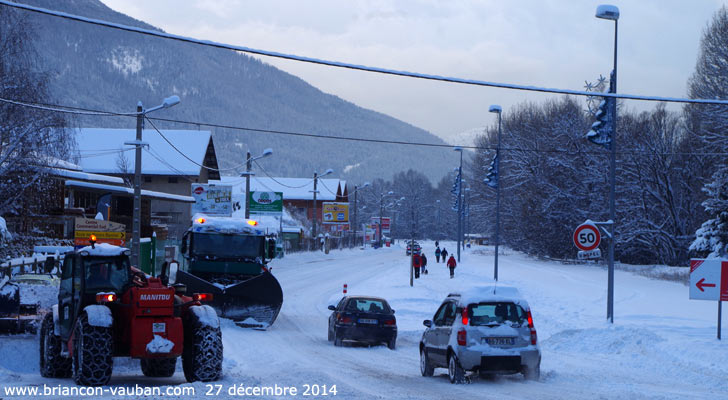 Rue Jean Moulin à Briançon. 