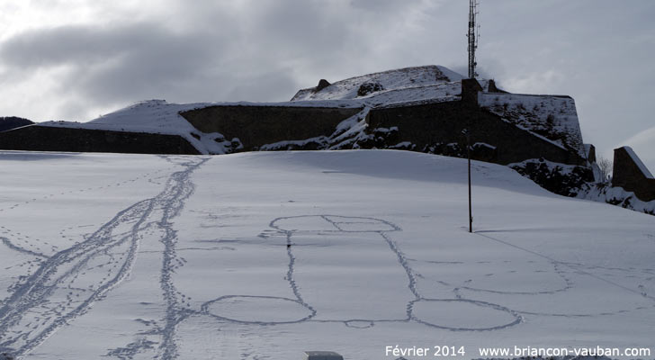 Le glacis du champ de Mars à Briançon.