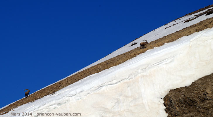 Au dessus de le Monêtier-les-Bains.